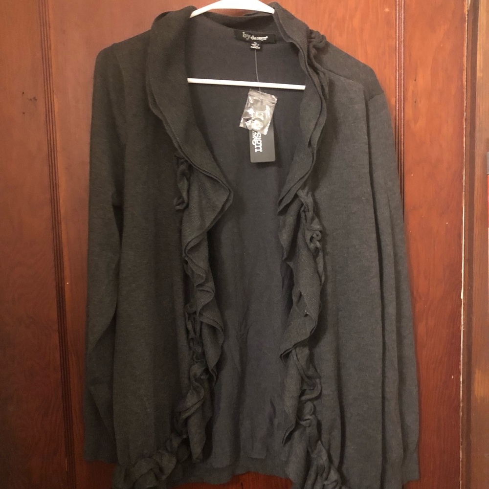 By Design Dark Gray XL Cardigan NWT